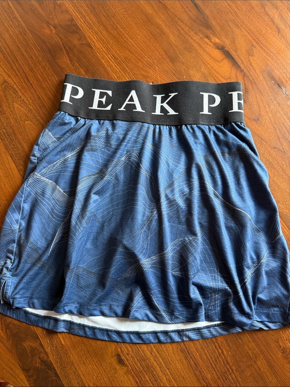Peak Performance Navy Blue Patterned Skirt woman - small
